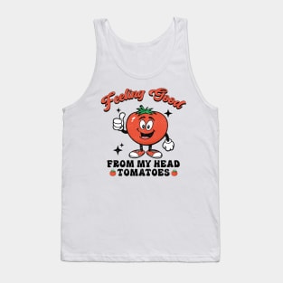 Feeling Good From My Head Tomatoes Vegan Veggies Tank Top